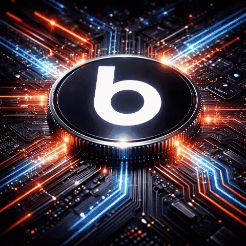 Bonzo Finance BONZO coin logo glowing on a futuristic blockchain circuit network representing decentralized finance infrastructure