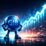 GIB (GIB) meme coin price prediction 2026–2027 with bullish growth chart and futuristic rising market visualization
